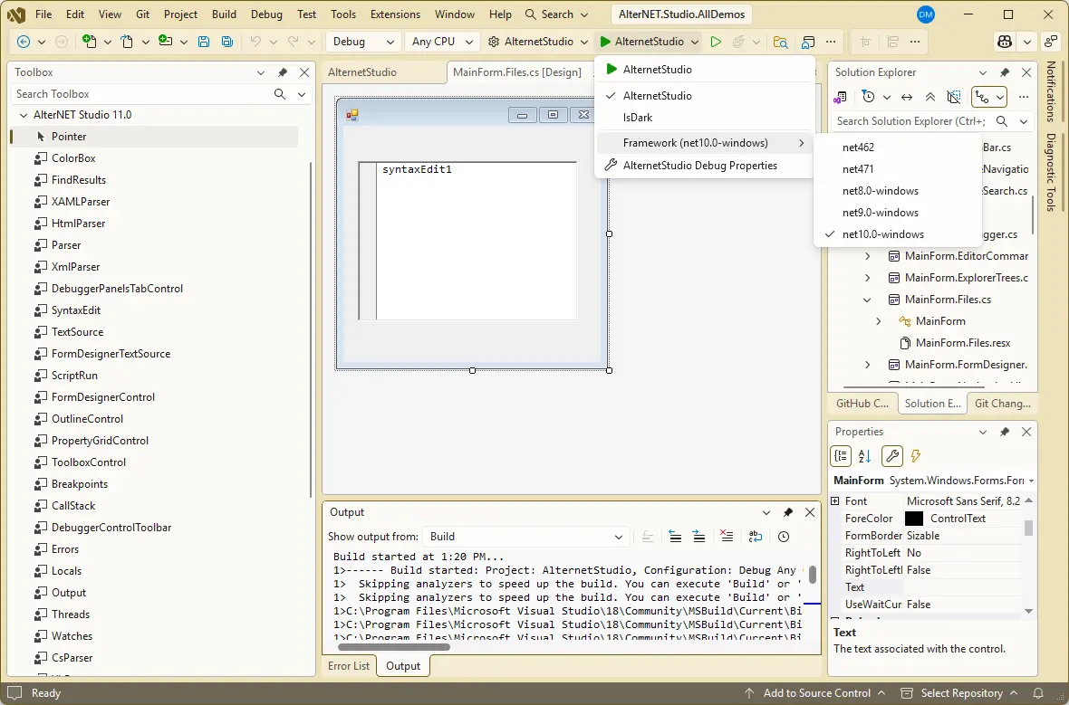 AlterNET Studio 11.0 released