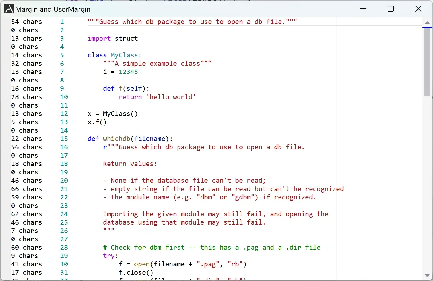 Margin and UserMargin