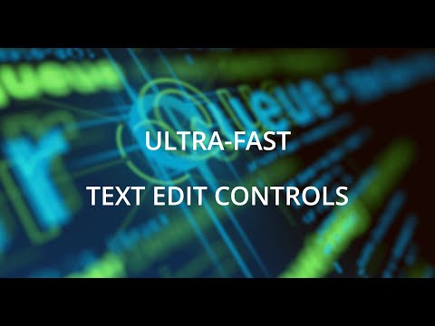 Ultra-fast text edit controls